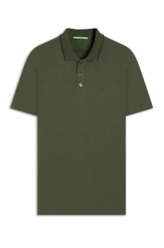 Polo Cotton Slim Easa Classic Verde Militar