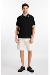 Polo Dotted Classic Preto
