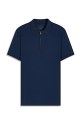 Polo  Easa Friso Slim Marinho