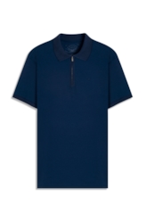 Polo  Easa Friso Slim Marinho