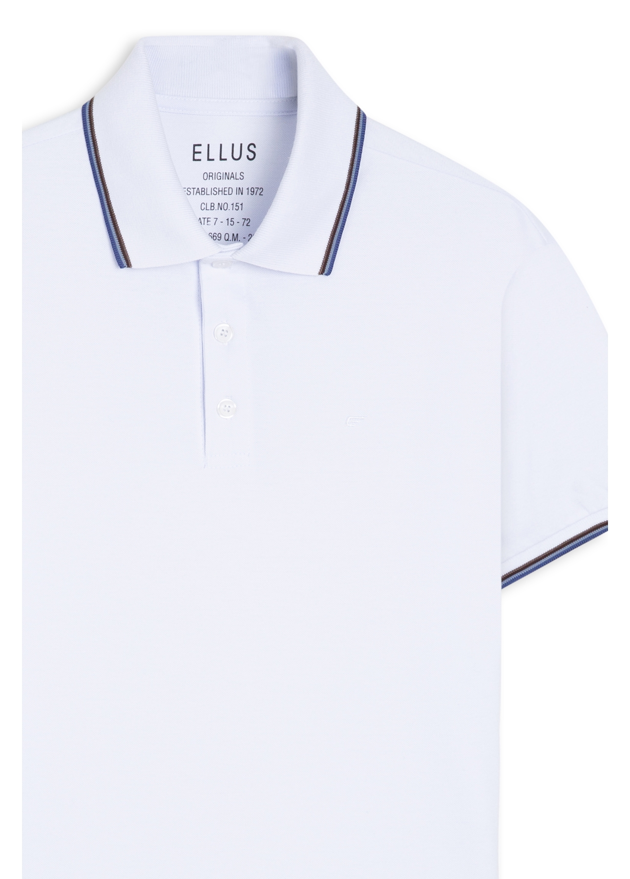 Polo Easa Frisos Classic Mc Branco