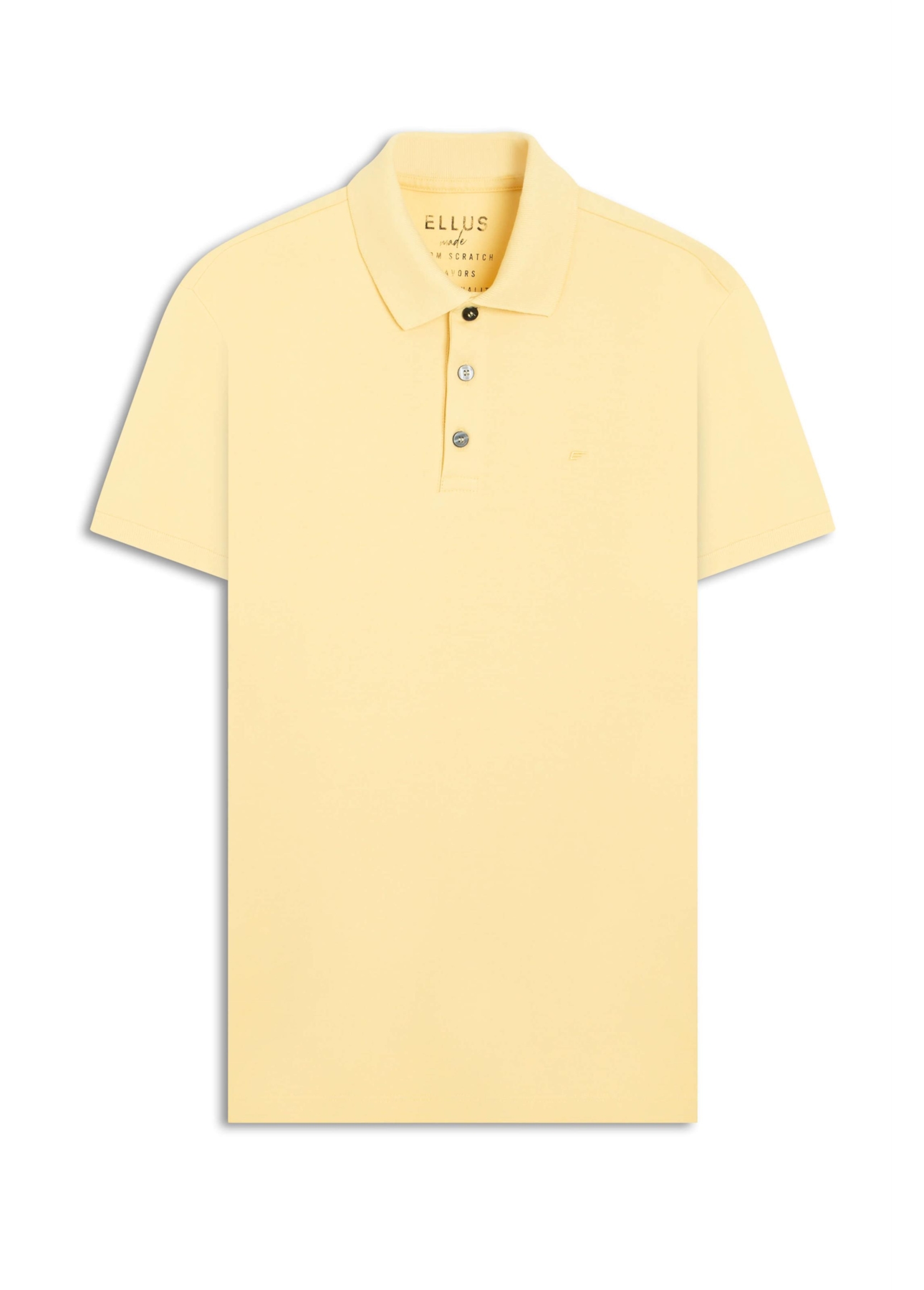 Polo Easa Piquet Amarelo Claro