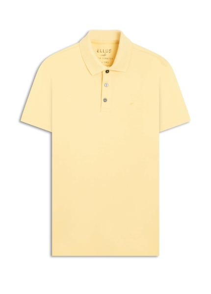 Polo Easa Piquet Amarelo Claro
