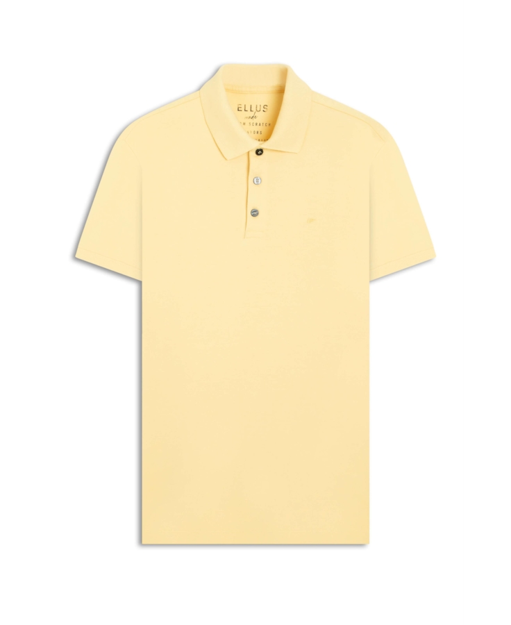 Polo Easa Piquet Amarelo Claro