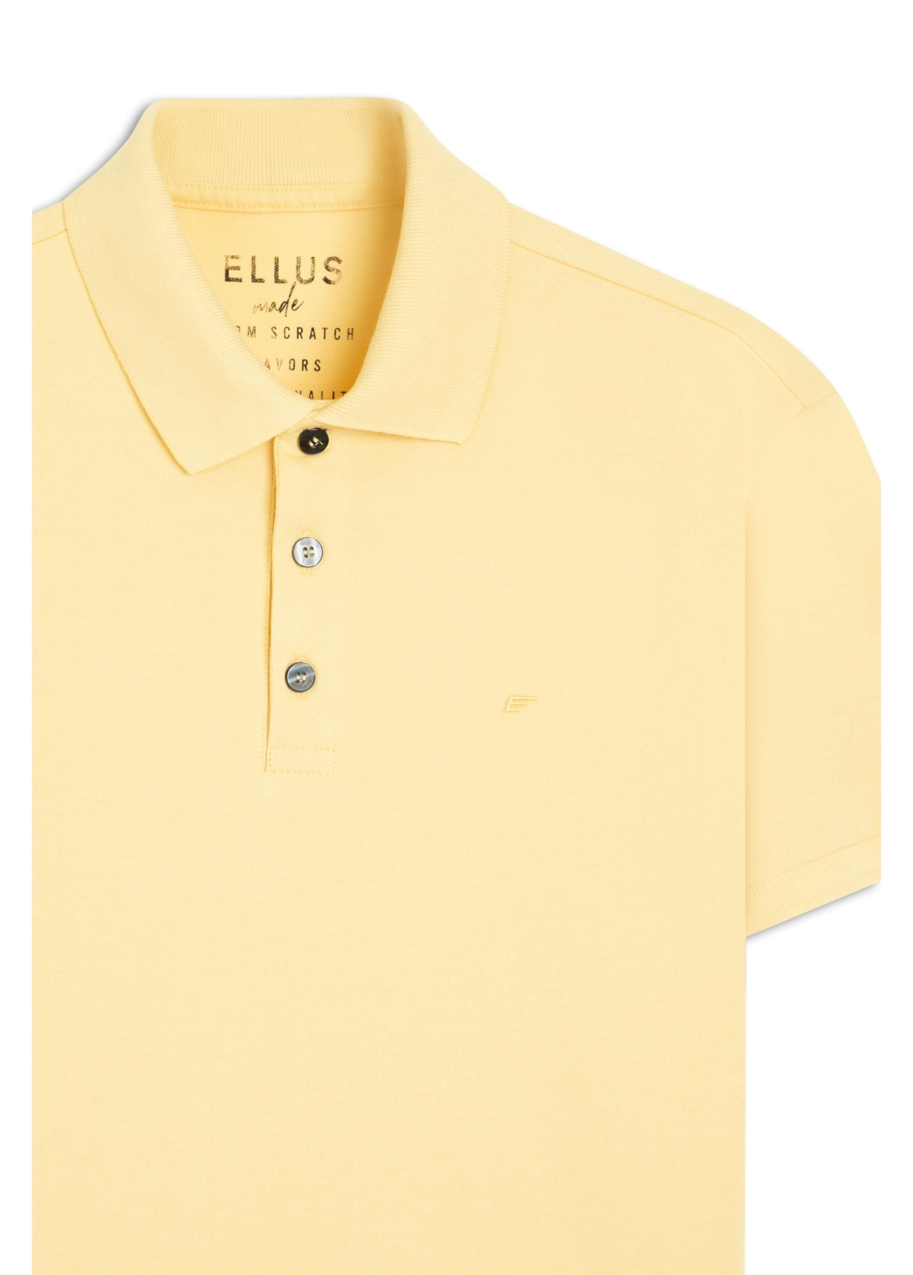 Polo Easa Piquet Amarelo Claro