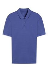 Polo Easa Piquet Azul Carbono