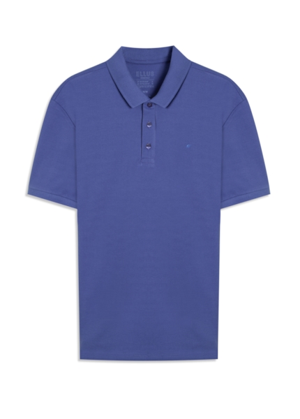 Polo Easa Piquet Azul Carbono