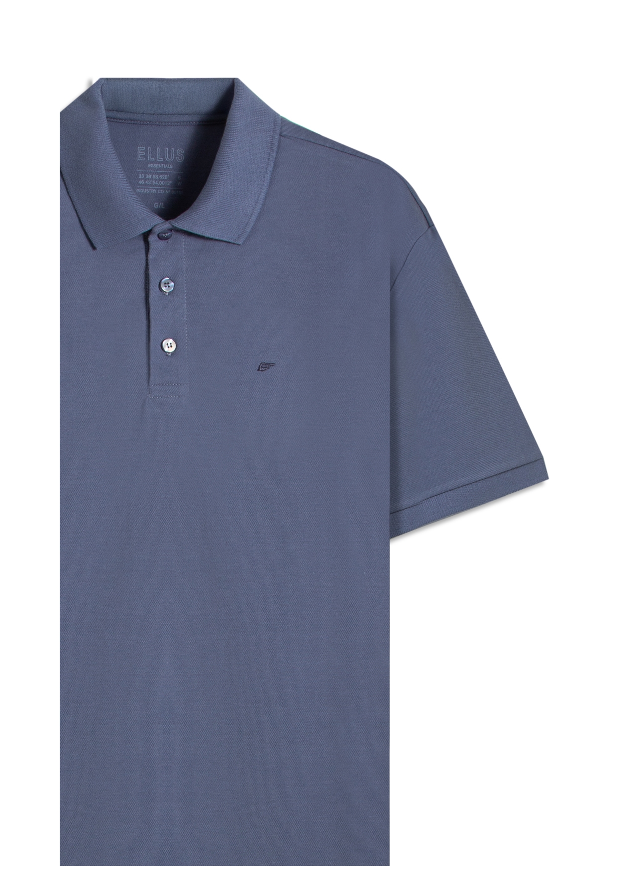 Polo Easa Piquet Azul Jeans