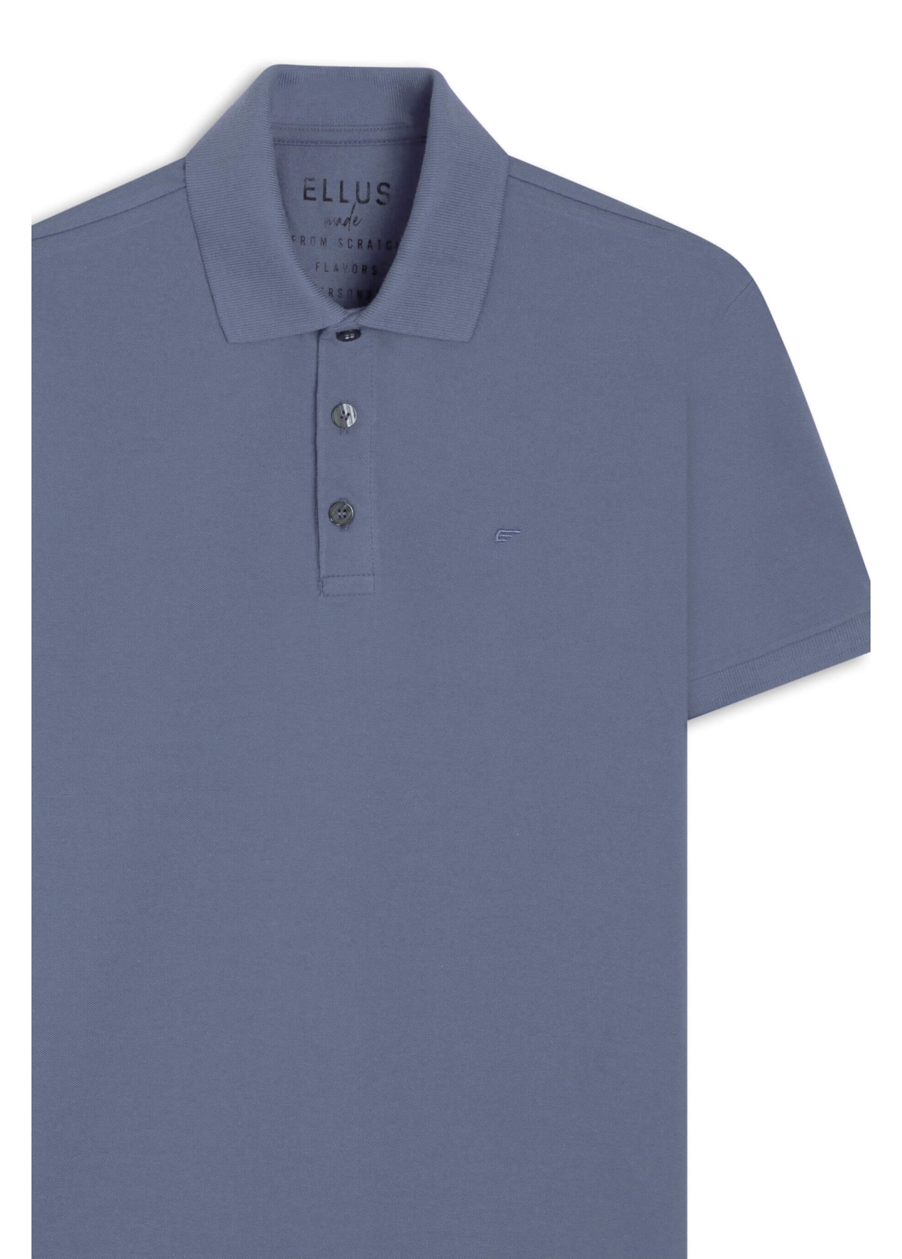Polo Easa Piquet Azul Pervante