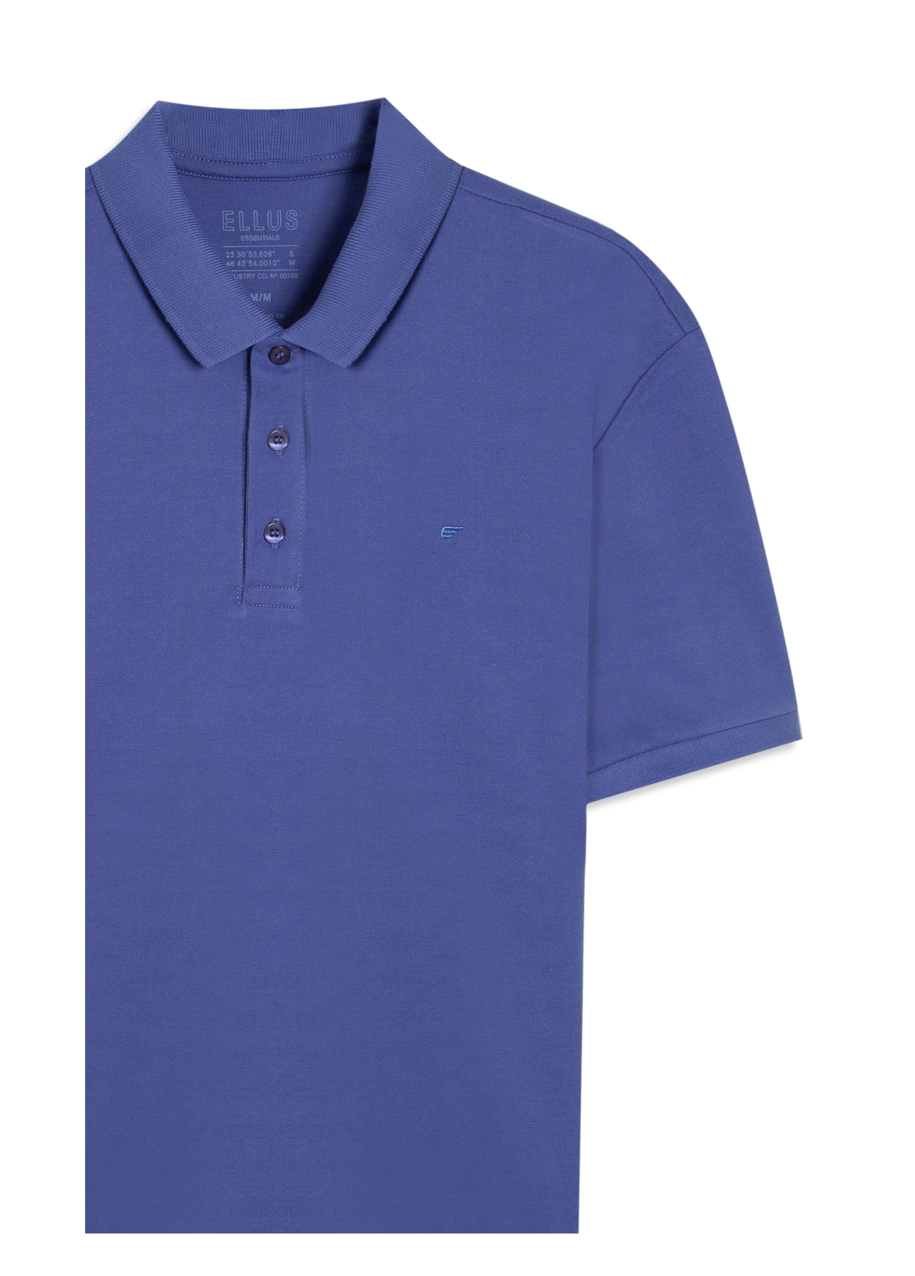 Polo Easa Piquet Azul Pervante