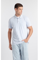 Polo Easa Piquet Classic Azul Claro