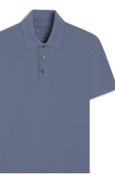 Polo Easa Piquet Classic Azul Pervante
