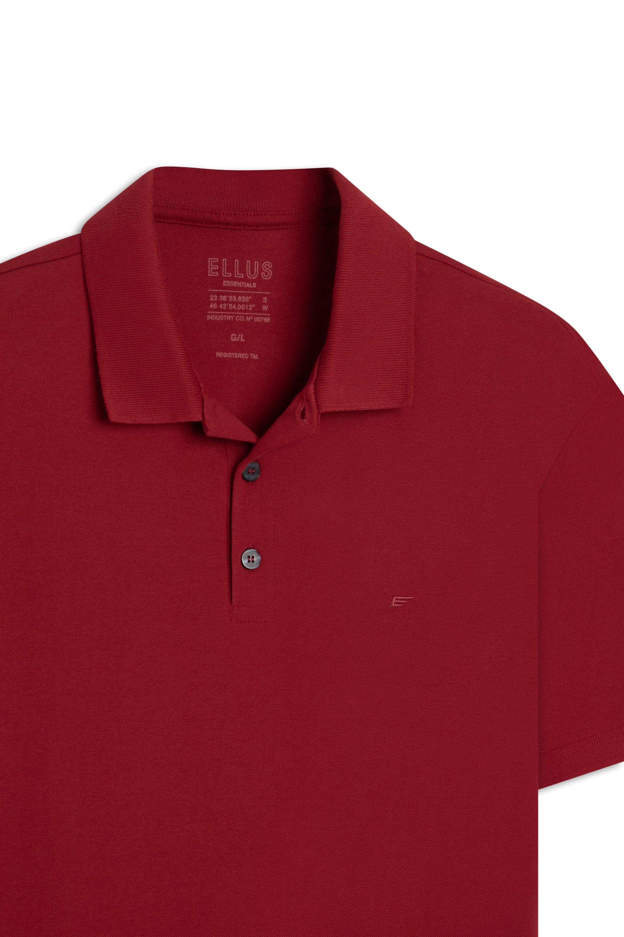 Polo Easa Piquet Classic Cereja I