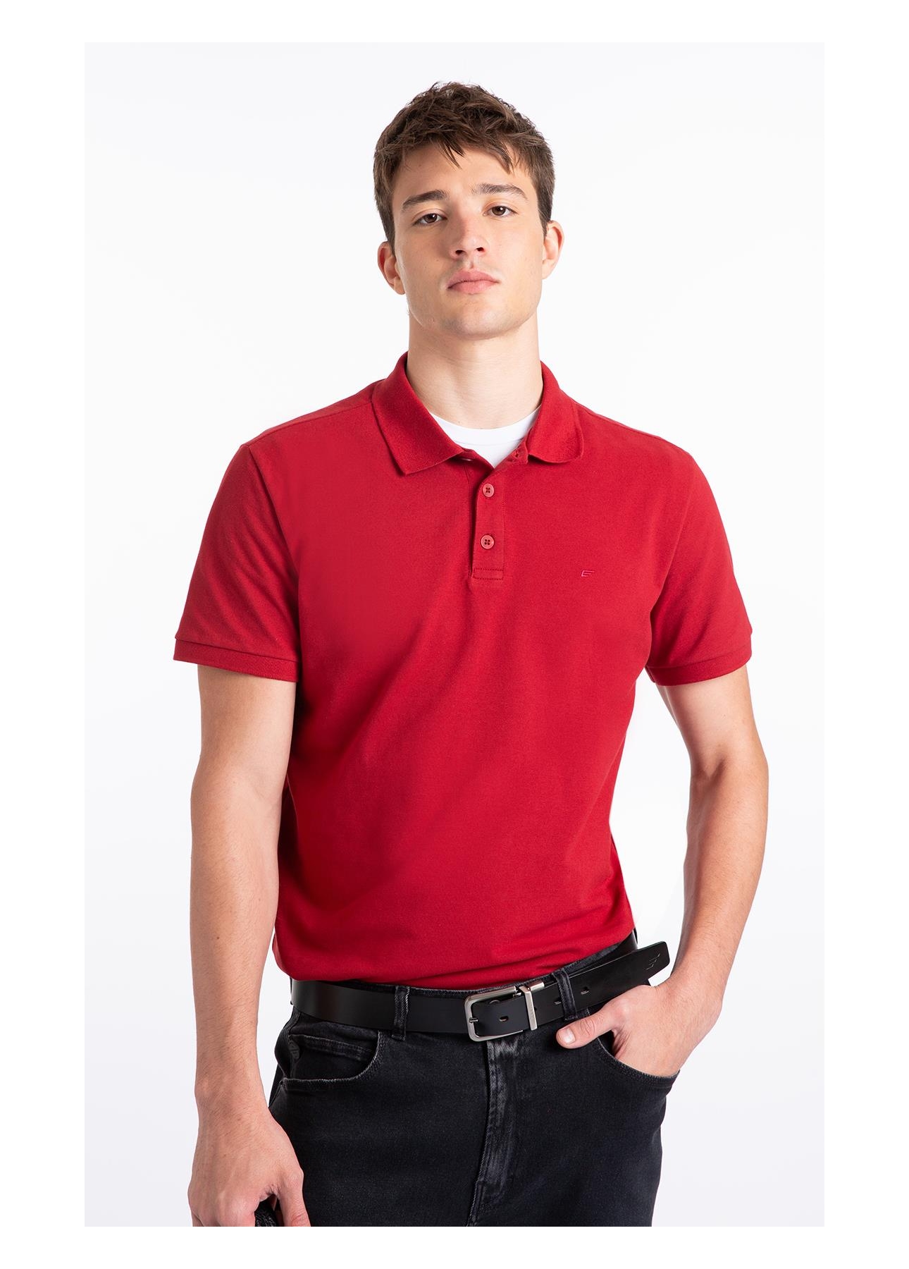 Polo Easa Piquet Classic Vermelho