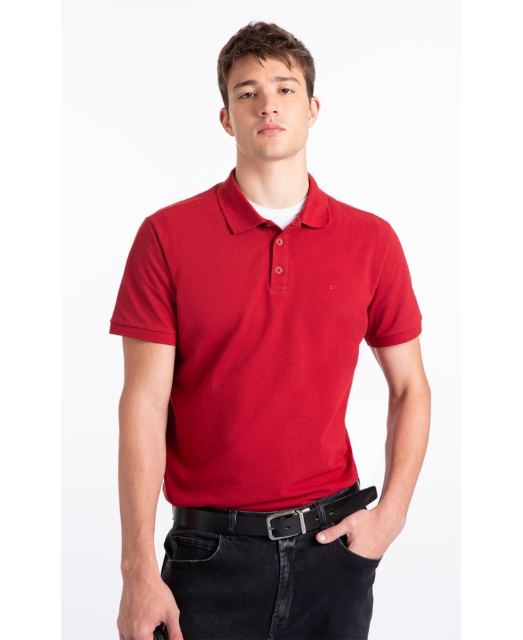 Polo Easa Piquet Classic Vermelho