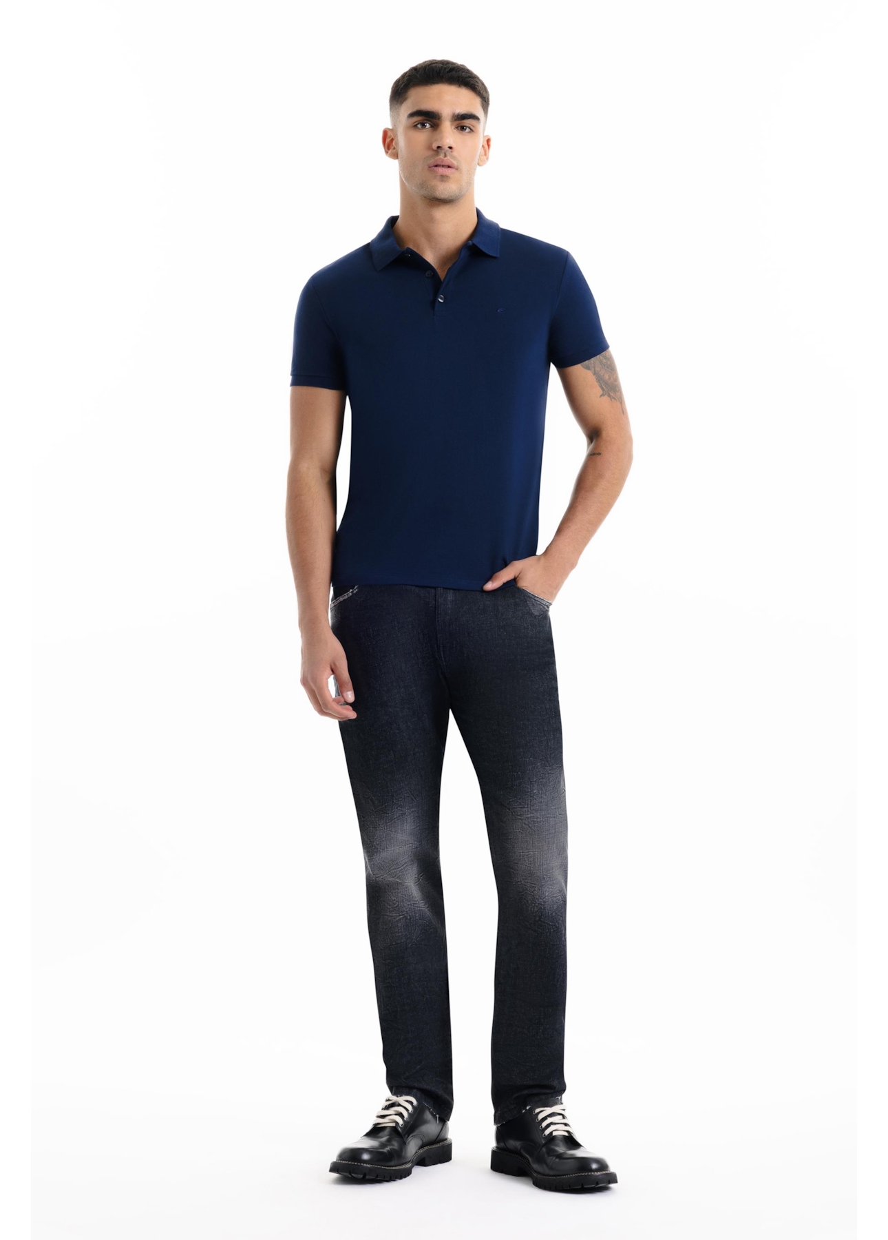 Polo Easa Piquet Dark Navy