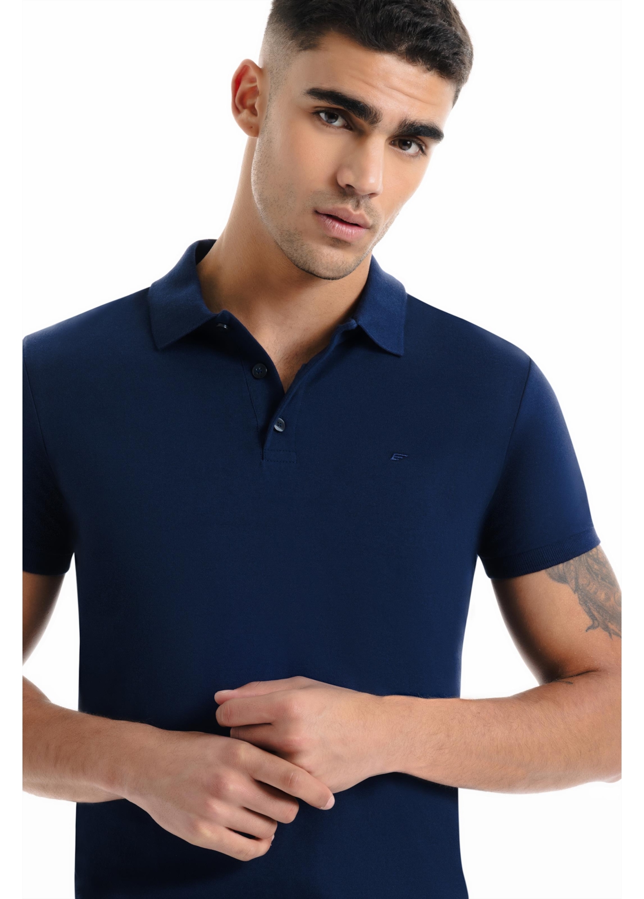 Polo Easa Piquet Dark Navy