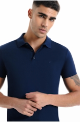 Polo Easa Piquet Dark Navy