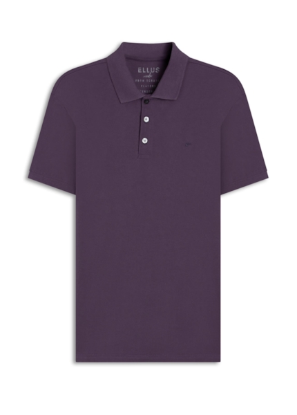 Polo Easa Piquet Purple Blue