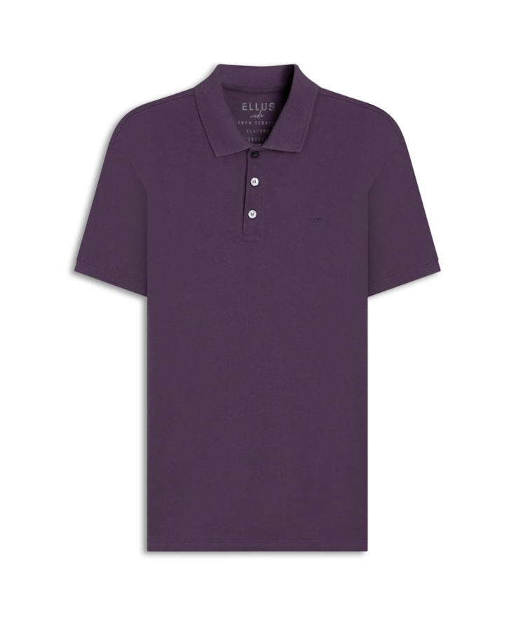Polo Easa Piquet Purple Blue