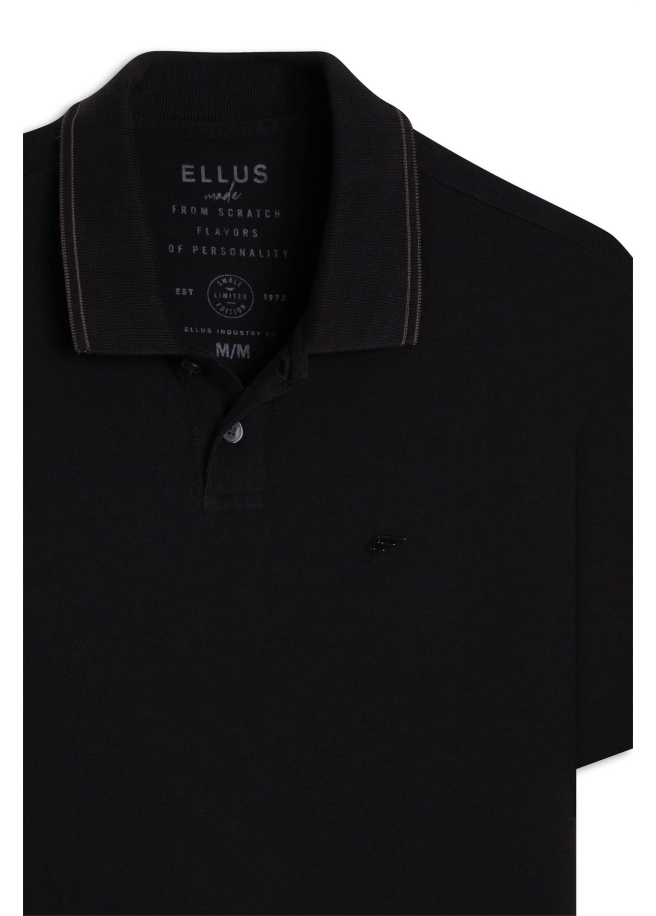 Polo Eass Piquet Frisos Preto