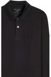 Polo Fine Tranquilidade Ellus Classic Mc Preto