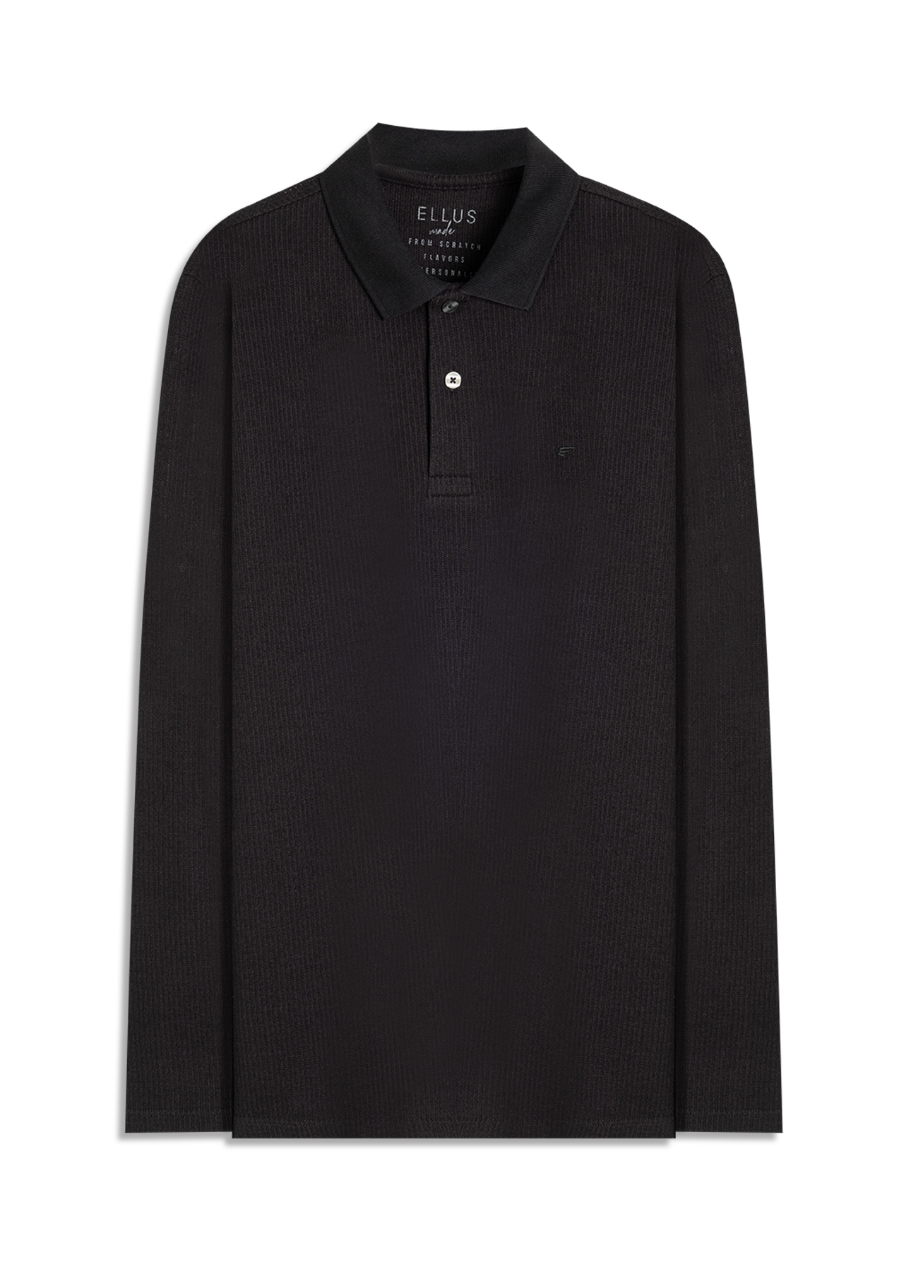 Polo Fine Tranquilidade Ellus Classic Mc Preto