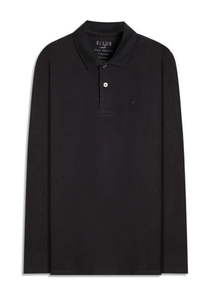 Polo Fine Tranquilidade Ellus Classic Mc Preto