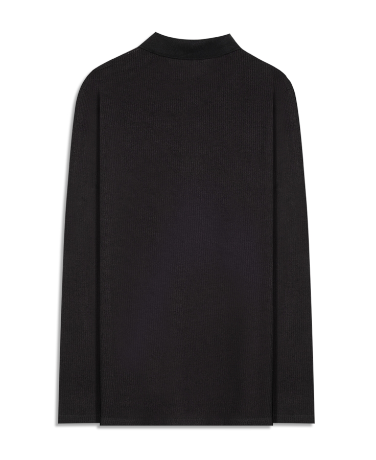 Polo Fine Tranquilidade Ellus Classic Mc Preto