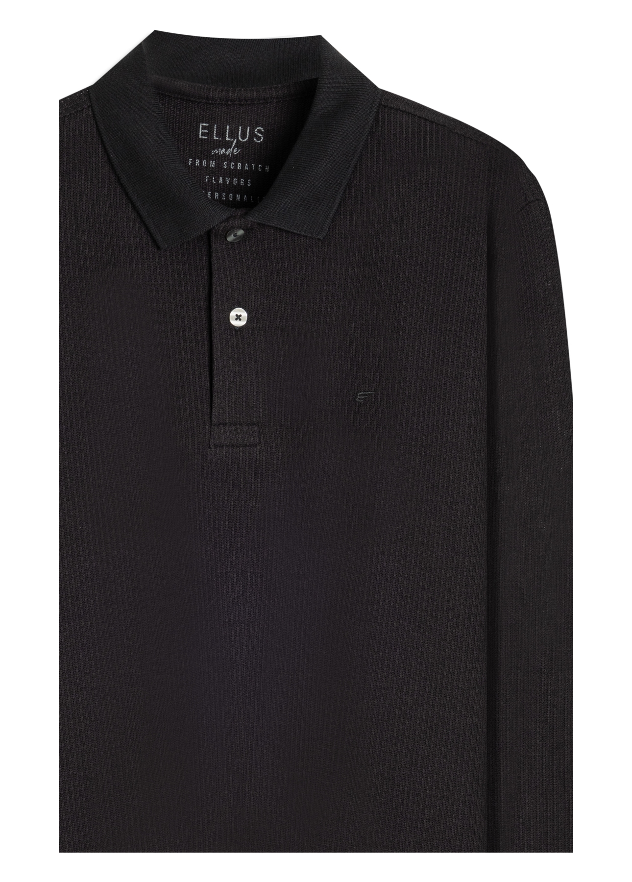Polo Fine Tranquilidade Ellus Classic Mc Preto