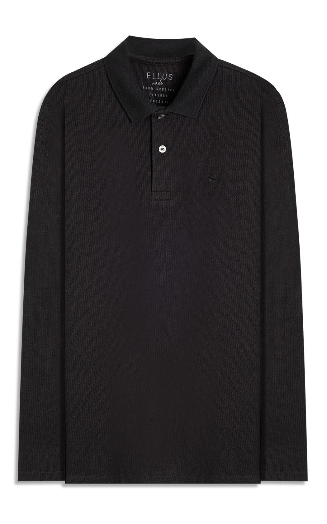 Polo Tricot Fine Ellus Metal Preto