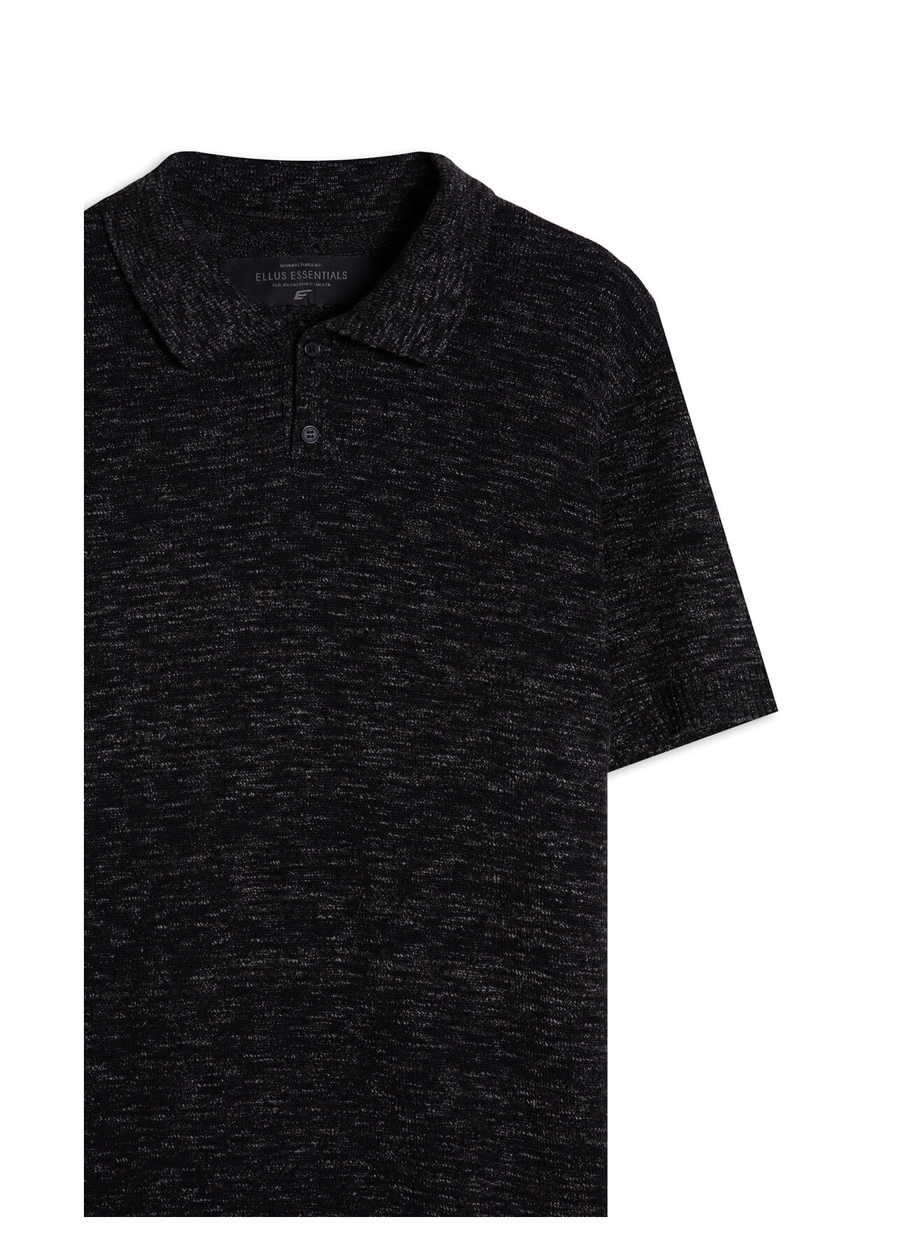 Polo Flame Jersy Button Chumbo Mescla