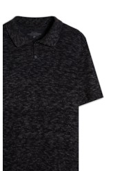 Polo Flame Jersy Button Chumbo Mescla