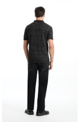 Polo Flame Jersy Button Chumbo Mescla