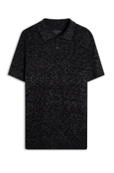 Polo Flame Jersy Button Chumbo Mescla