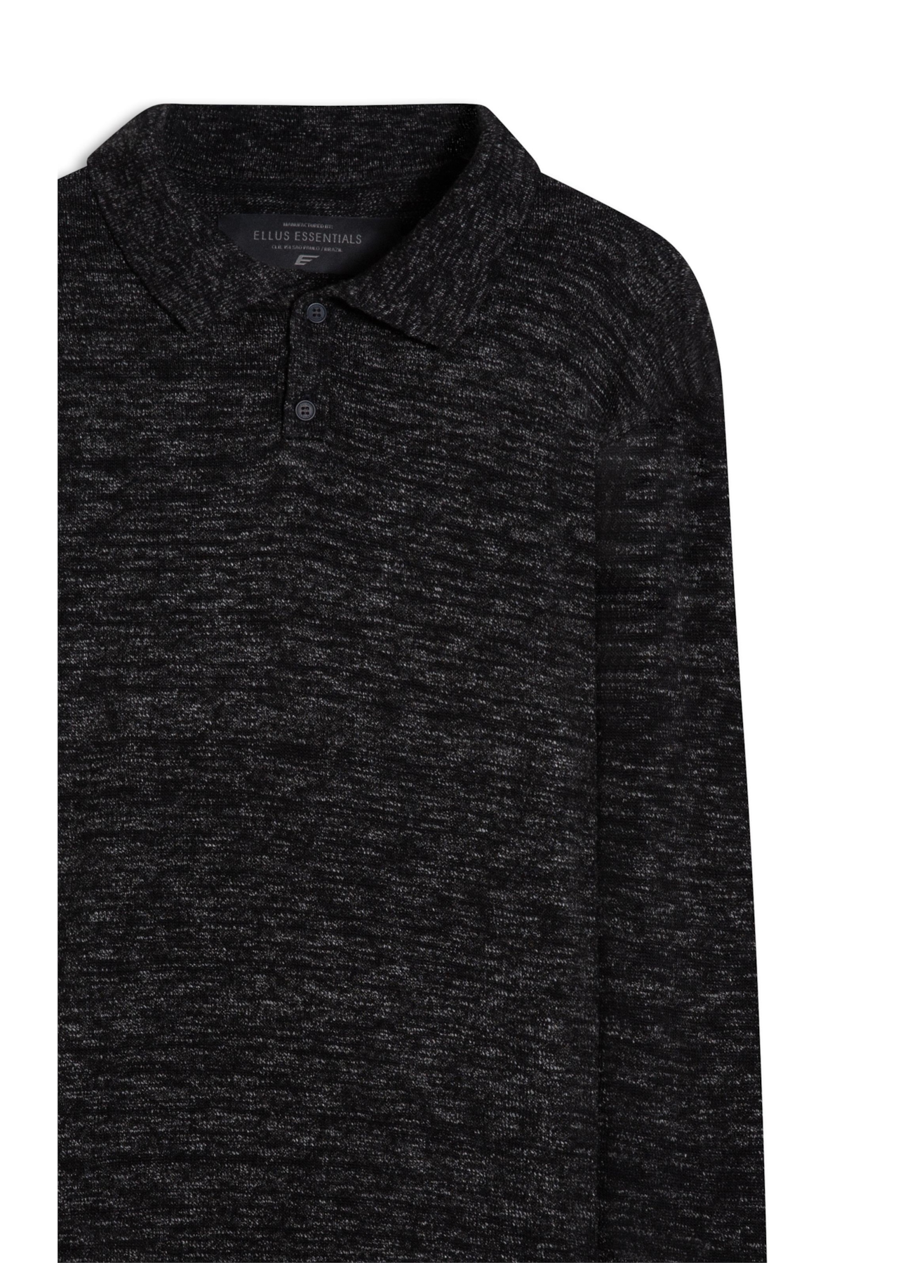 Polo Flamme Jersey Button Chumbo Mescla