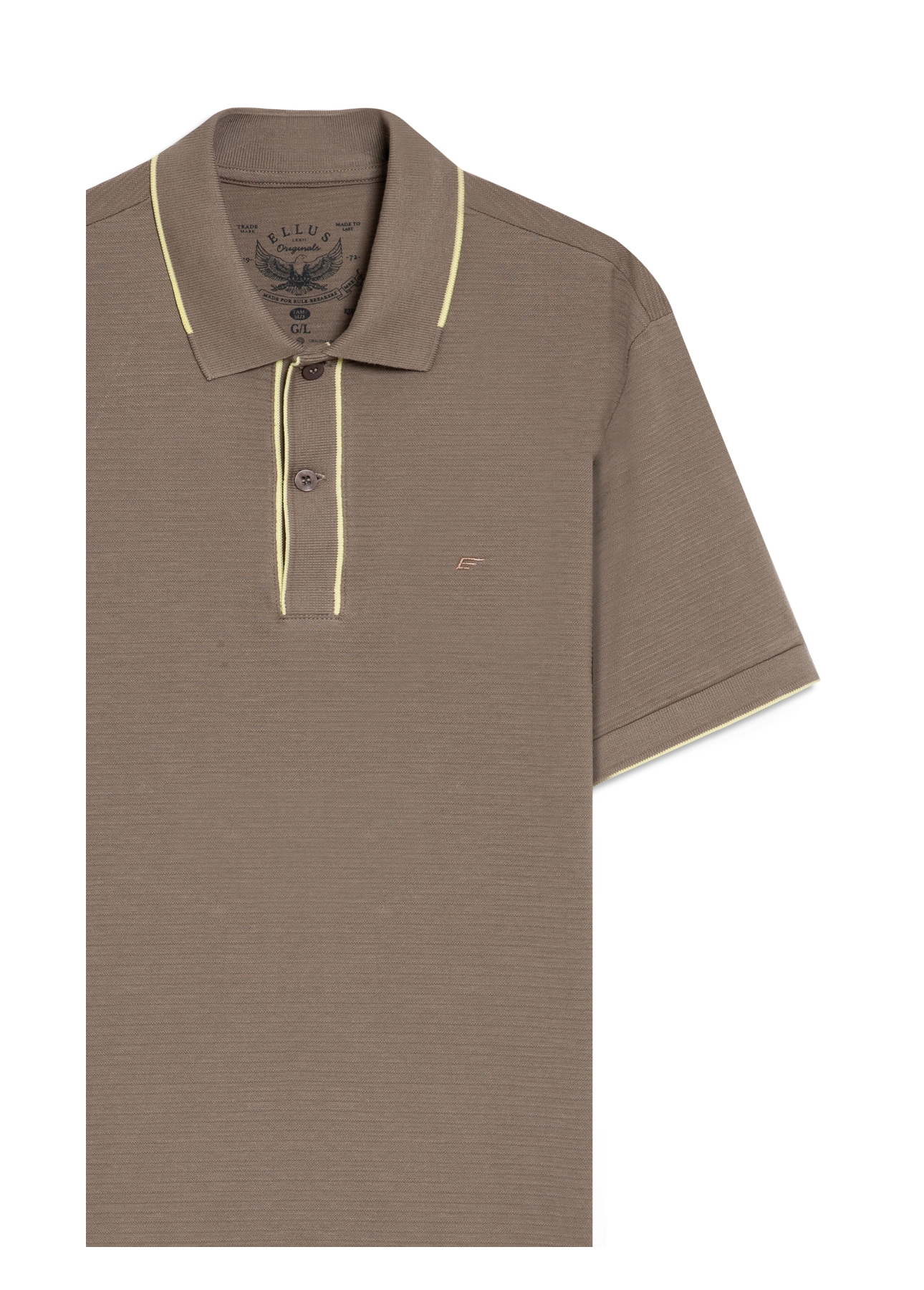 Polo Gridded Knit Ellus Classic Hemp