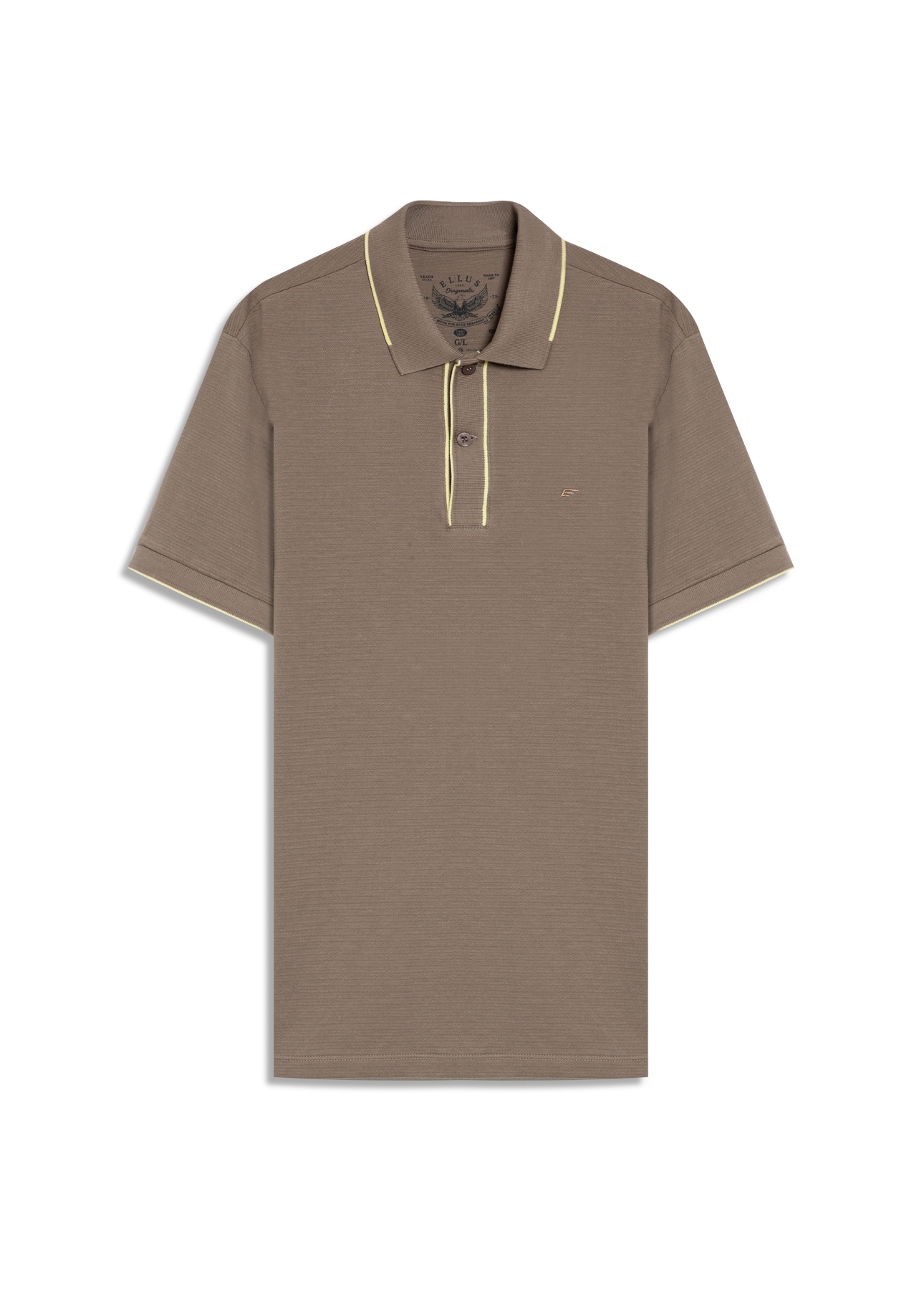 Polo Gridded Knit Ellus Classic Hemp