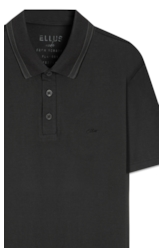 Polo Jacquard Texture Plumbo