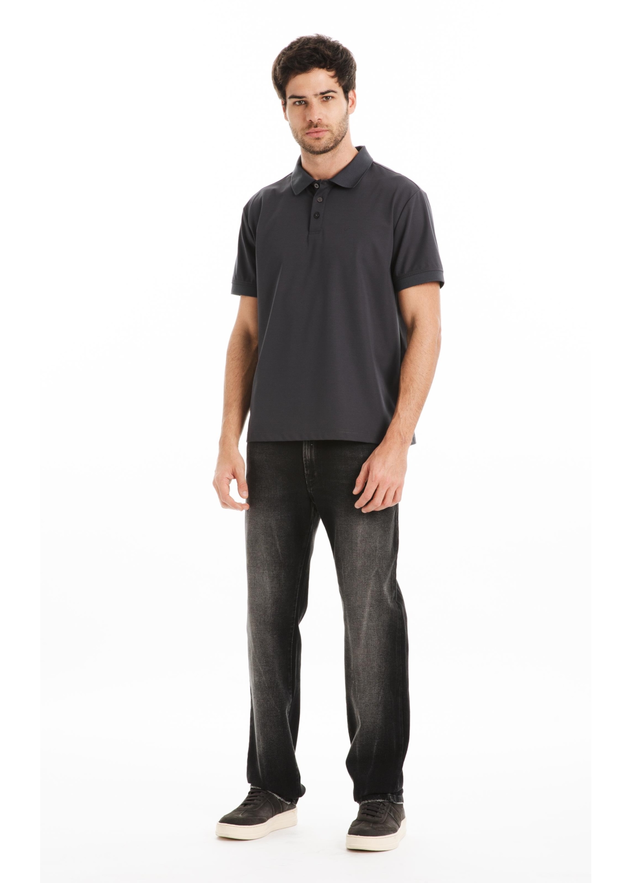 Polo Jersey Tech Classic Mc Grafite