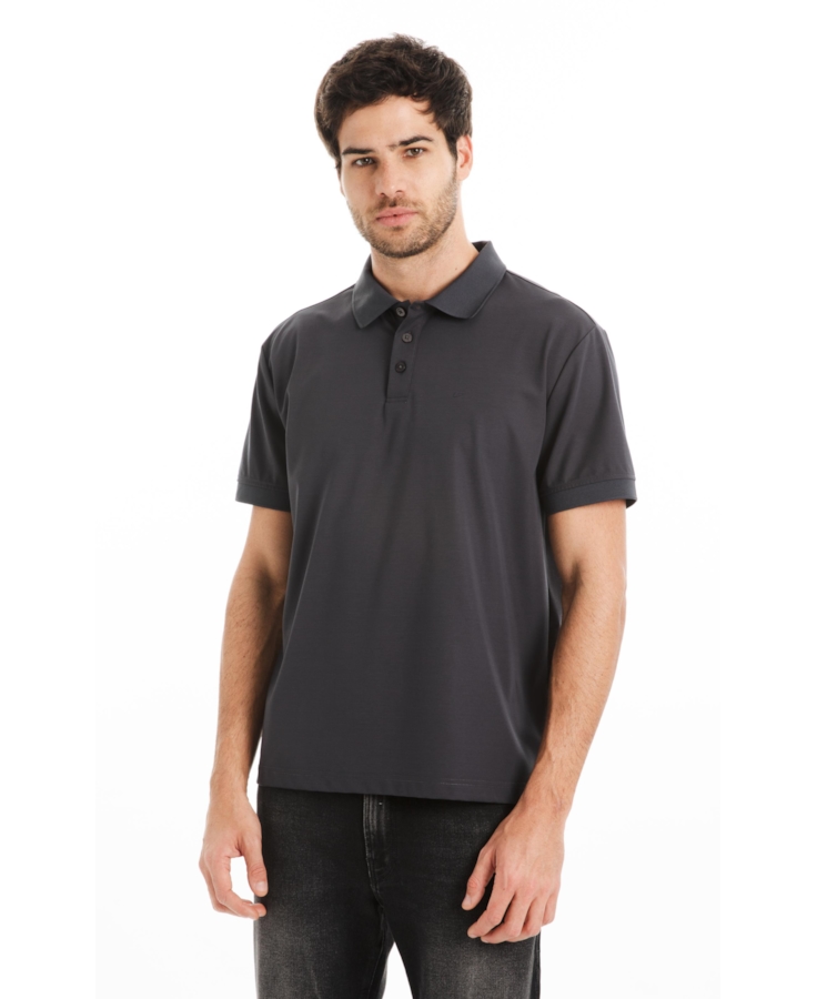 Polo Jersey Tech Classic Mc Grafite