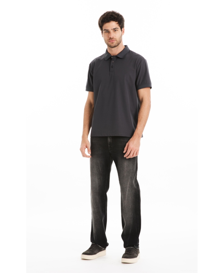 Polo Jersey Tech Classic Mc Grafite