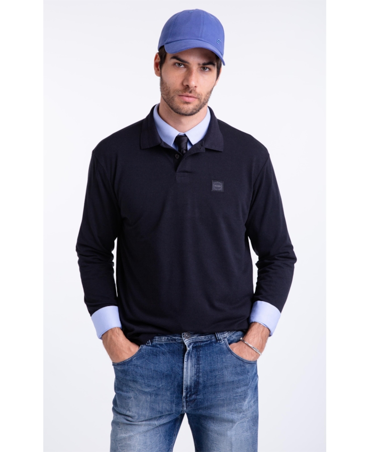 Polo Label Preto