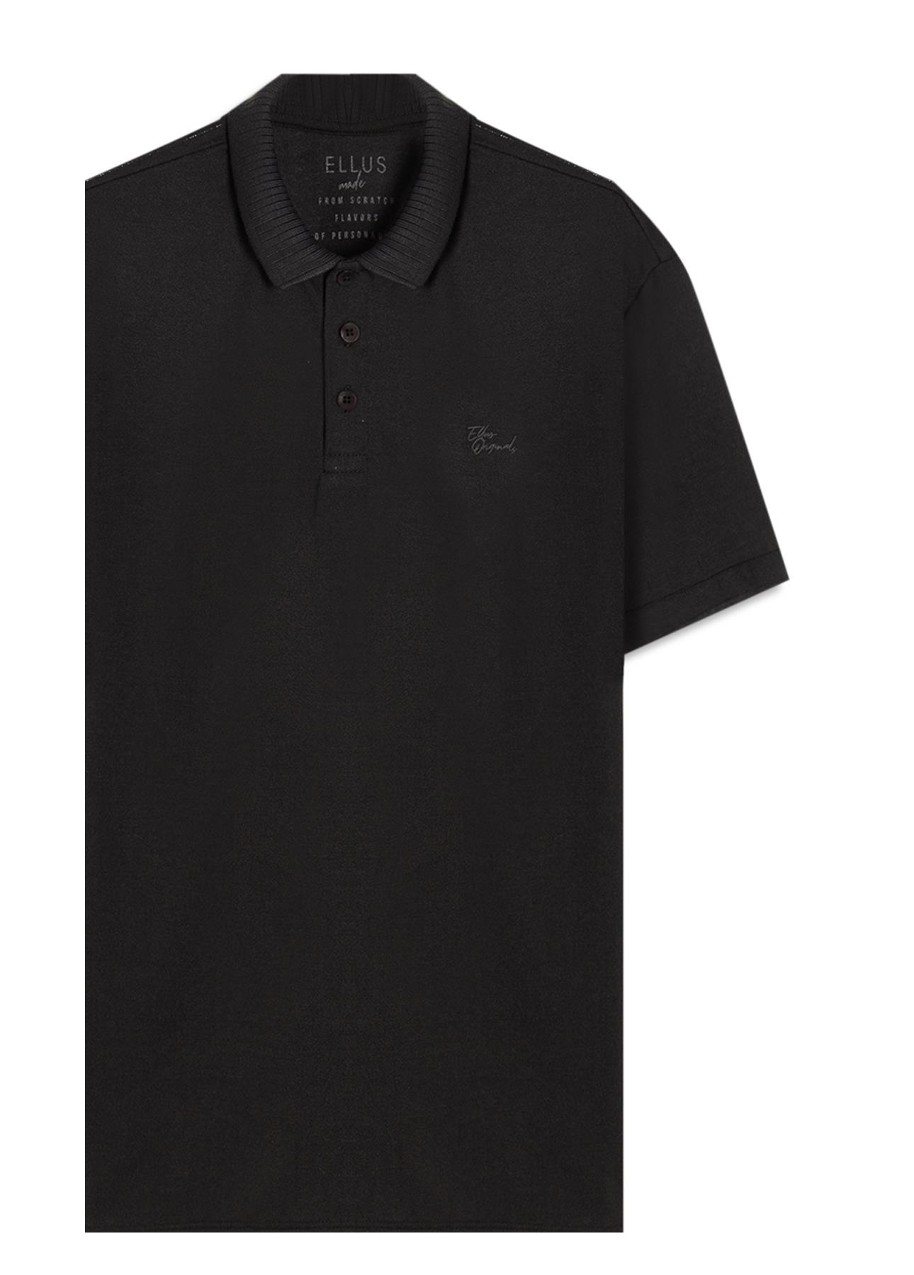 Polo Malha Crepe Ellus Original Preto