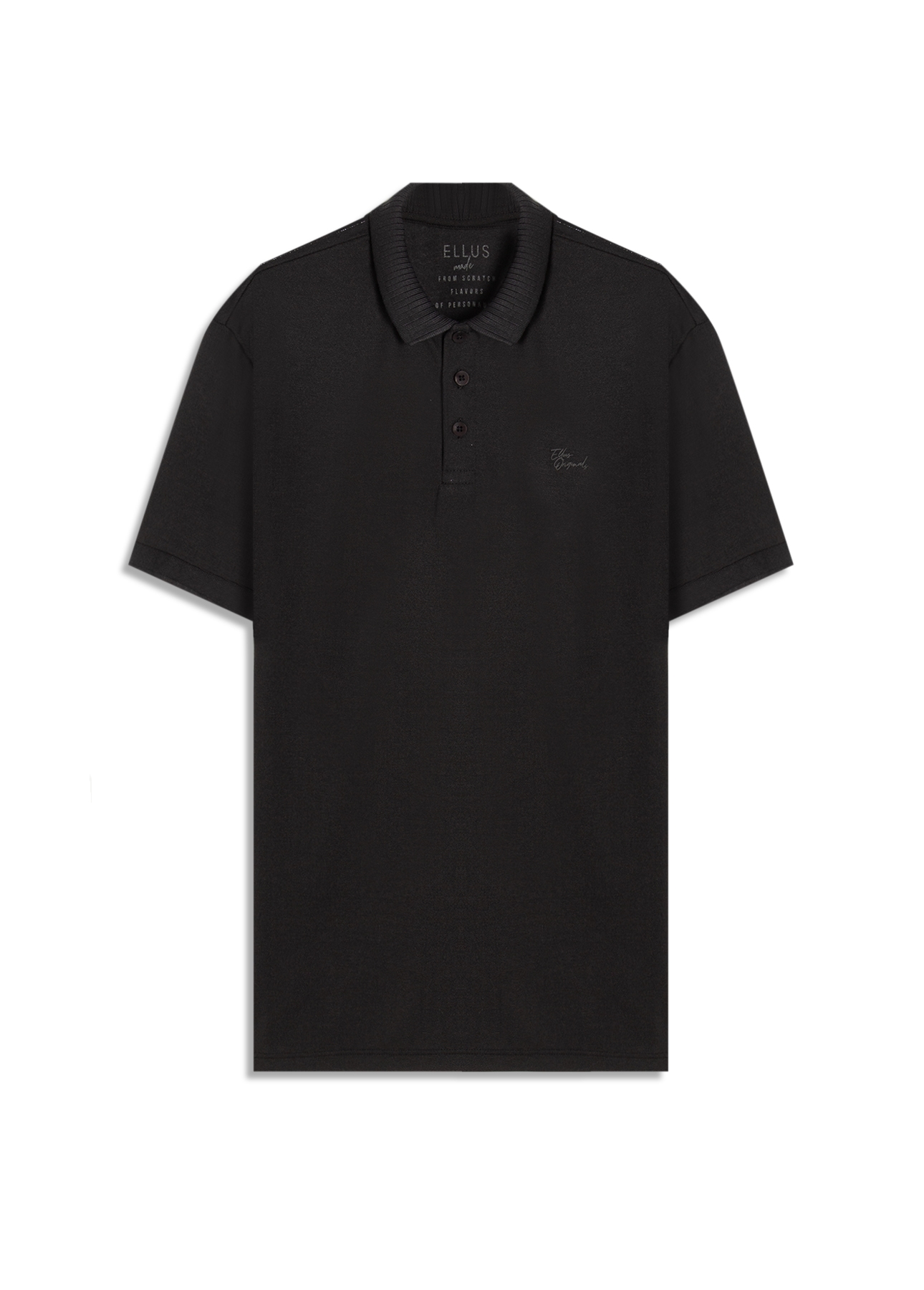 Polo Malha Crepe Ellus Original Preto