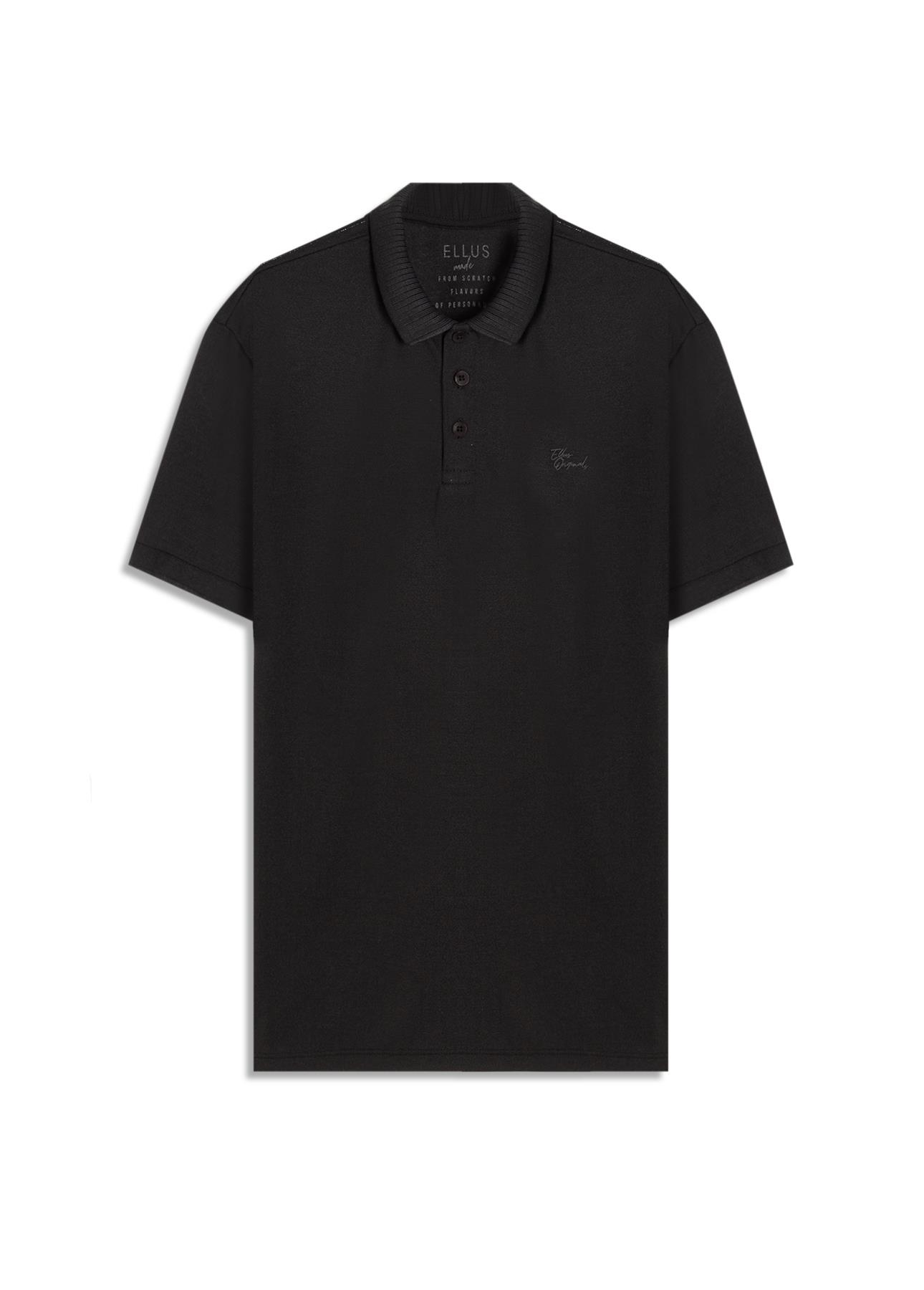 Polo Malha Crepe Ellus Original Preto
