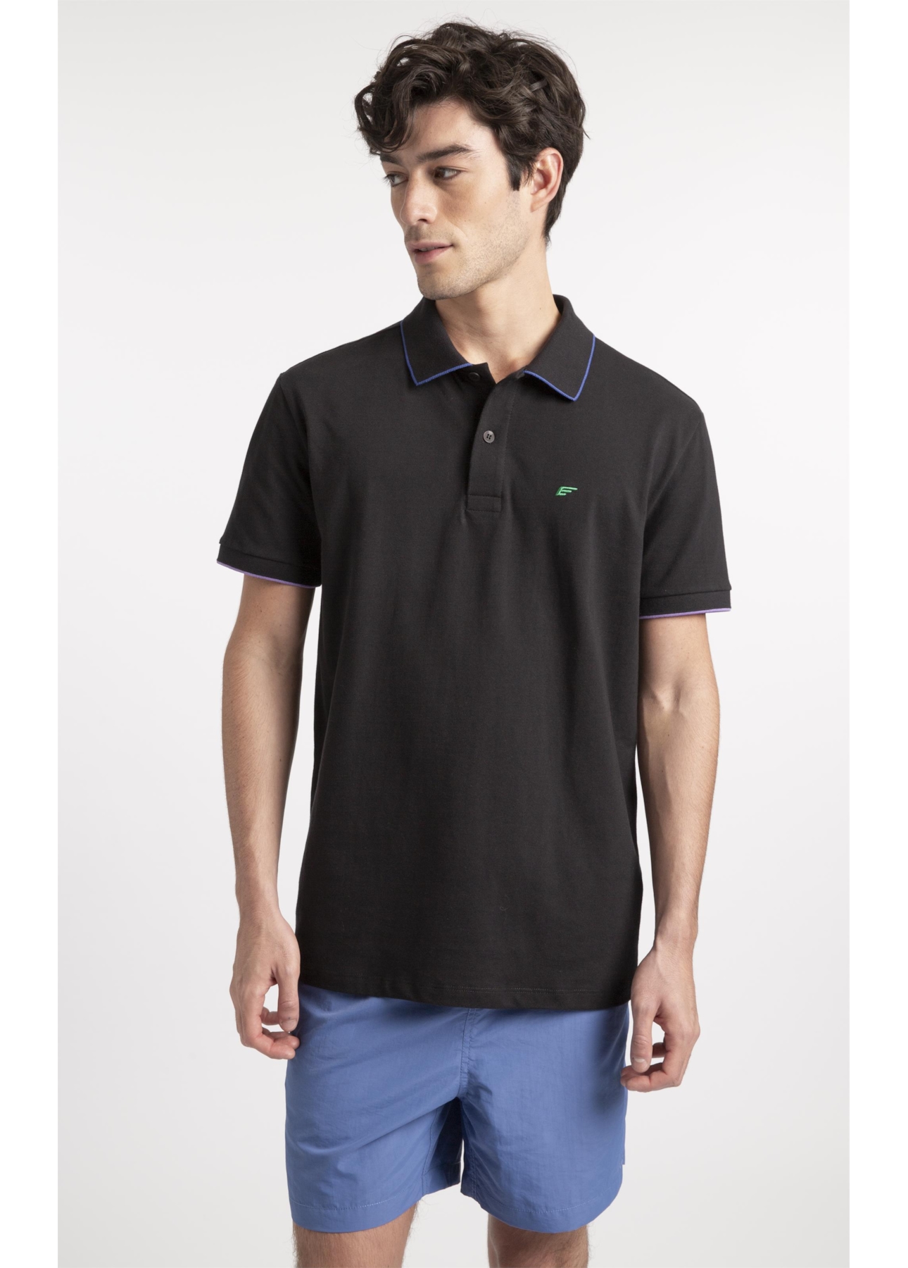 Polo Malha Easa Classic Preto