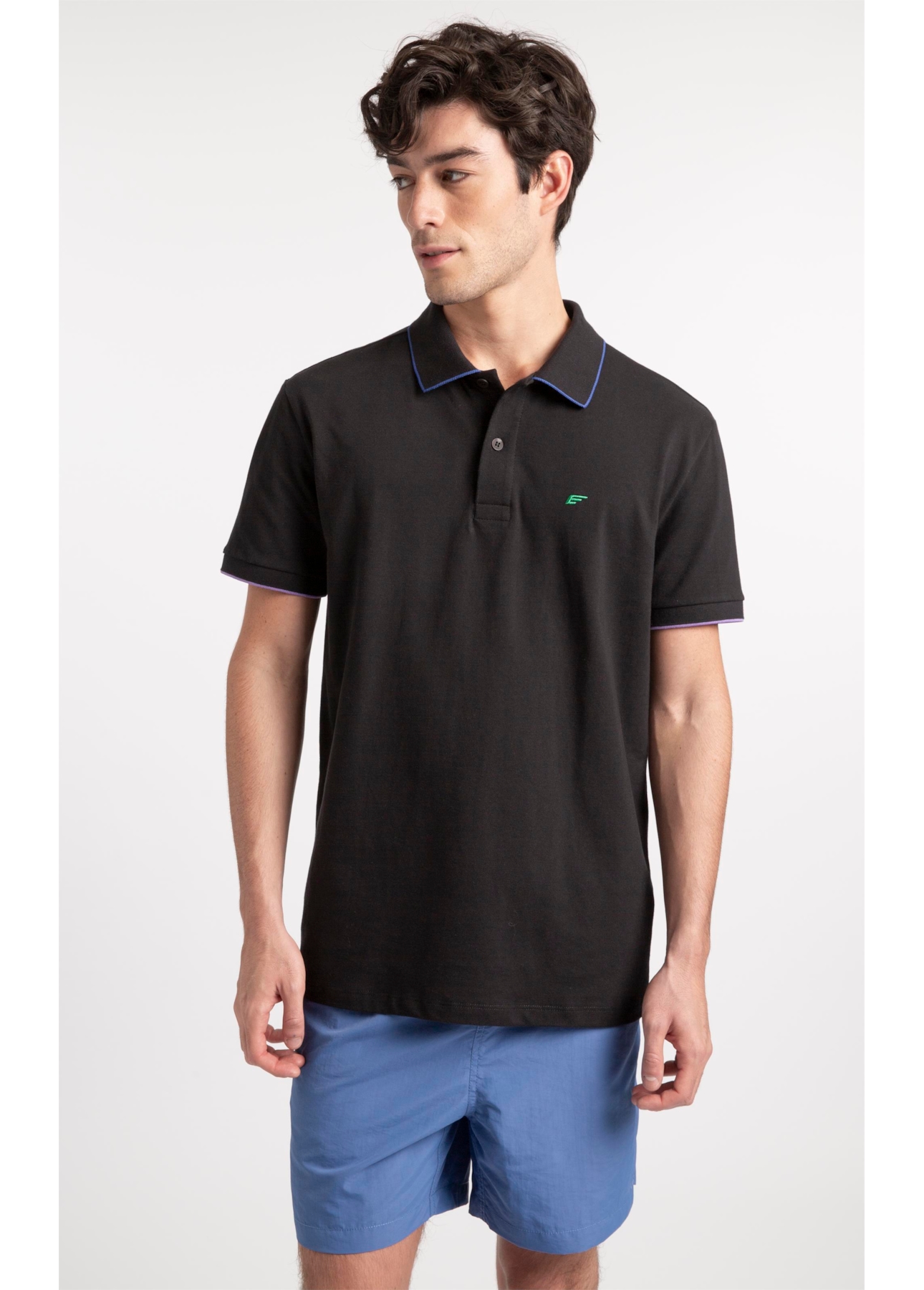 Polo Malha Easa Classic Preto
