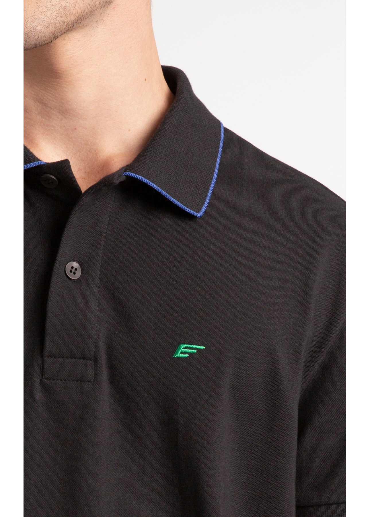 Polo Malha Easa Classic Preto