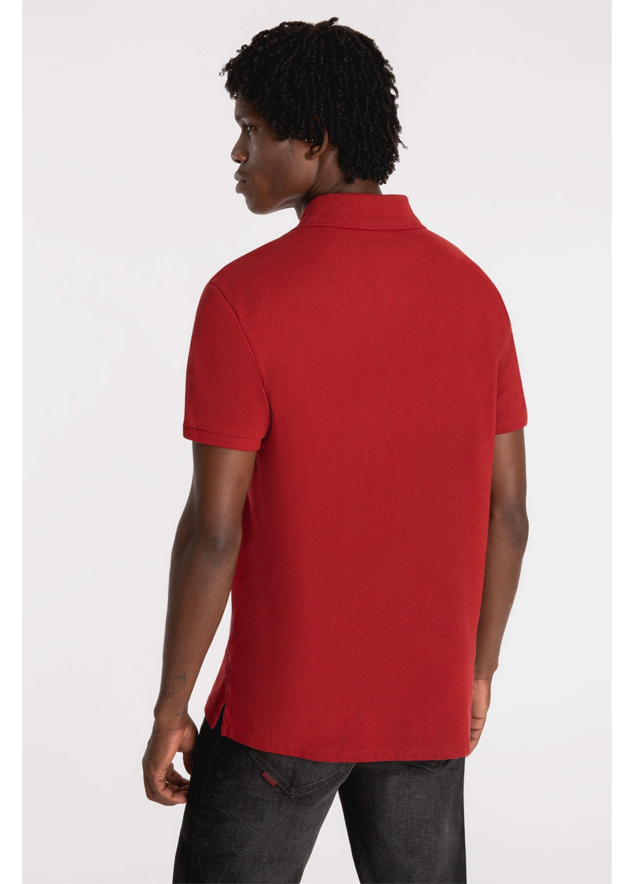 Polo Melange Easa Classic Vermelho Mescla